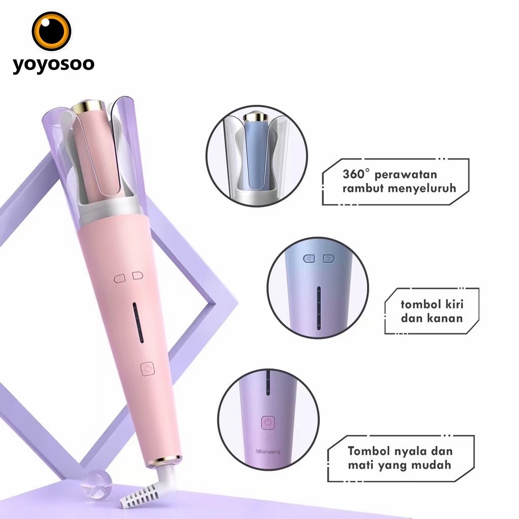 Automatic Curler Rambut / Catokan Rambut Curly / Catokan Rambut Keriting Import Termurah 100% Authentic-YOYOSOO