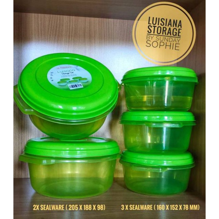 TOPLES LUISIANA STORAGE SET GREEN/HIJAU By SUNDAY SOPHIE MARTIN PARIS
