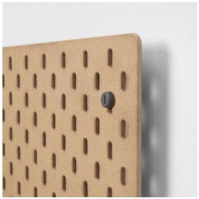 

Papan Berlubang Kayu Pegboard SKDIS 36x56 cm Putih / Coklat