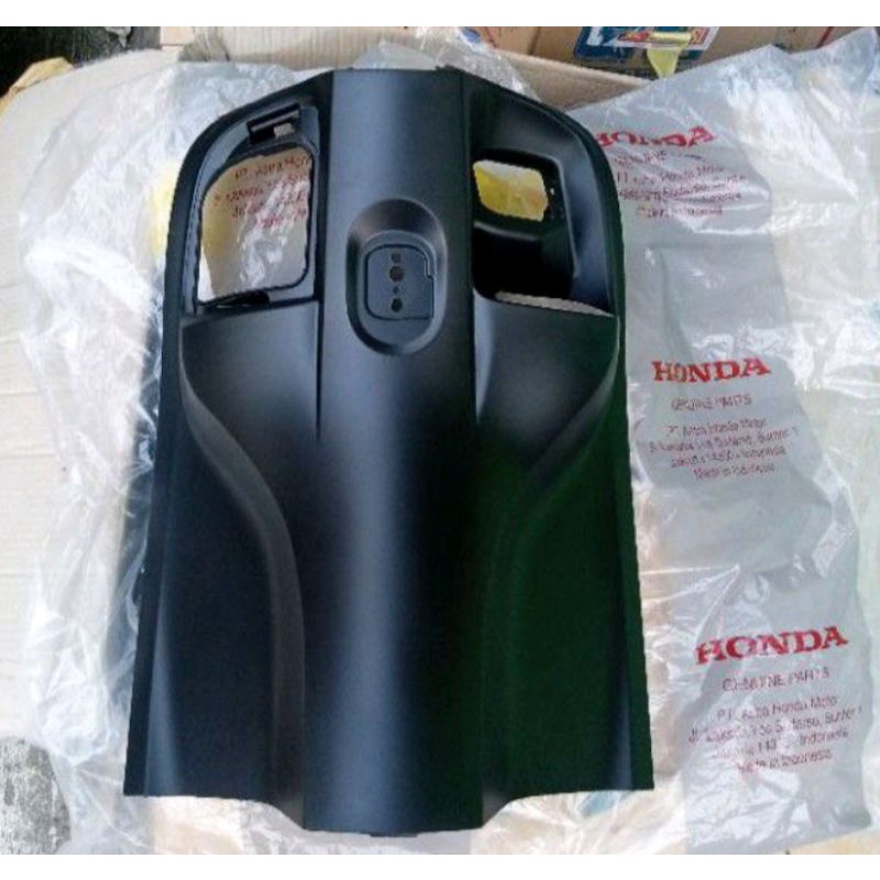 cover inner dek kap kunci scoopy esp new 2021 2022 k2f legshield tengah hitam doff original