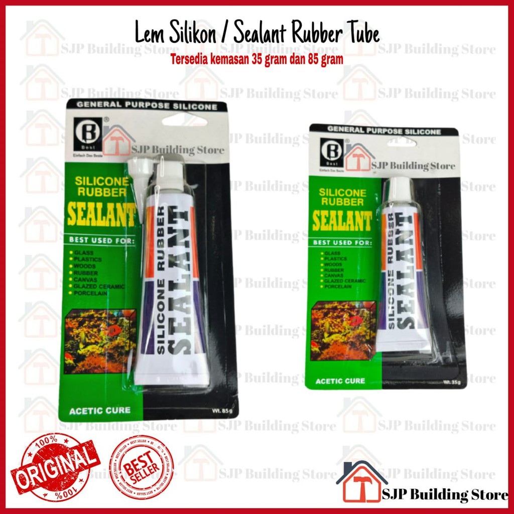 [COD] Lem Silikon / Sealant Rubber Tube 30gr - 70gr