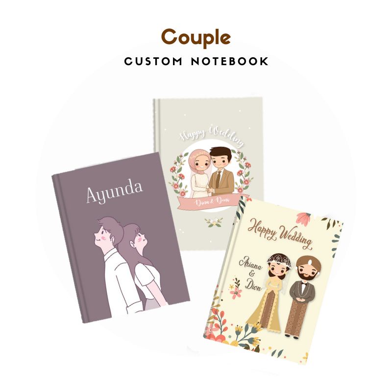 

CUSTOM NOTEBOOK BUKU CATATAN COUPLE HADIAH WEDDING