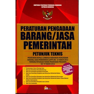 Jual PERATURAN PENGADAAN BARANG/JASA PEMERINTAH PUSTAKA MAHARDIKA ...