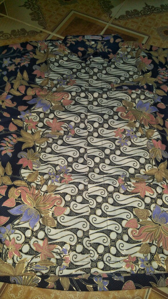 Part 1 Kemeja Batik Anak Hyva Navy Lengan Pendek / Kemeja Anak Batik Lengan Pendek