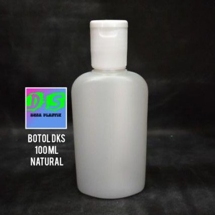 BOTOL DKS 100 ML NATURAL - BOTOL SHAMPO GEPENG