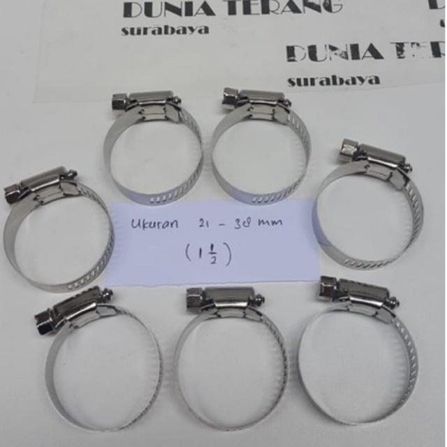 Klem Selang VOXY Stainless Steel 11/2&quot; - Cleam Slang Stenles Tw Kilap 1 1/2 in - Kleam Clem 11/2in