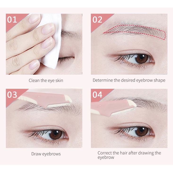 Silet Pencukur Alis Set Isi 2 Alis Bulu Mata EyeBrow Razor Pisau Cukur Alis Eye Brow Razor