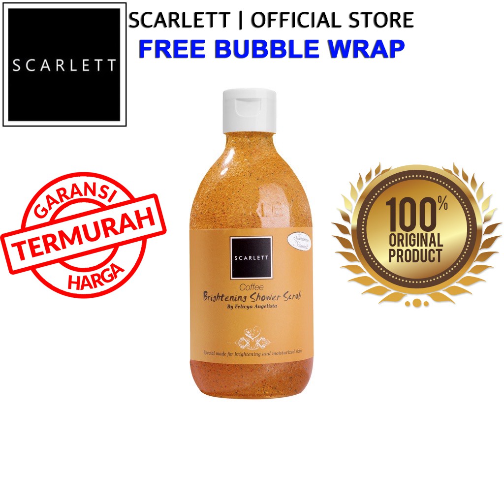 Scarlett Whitening Shower Scrub Coffee