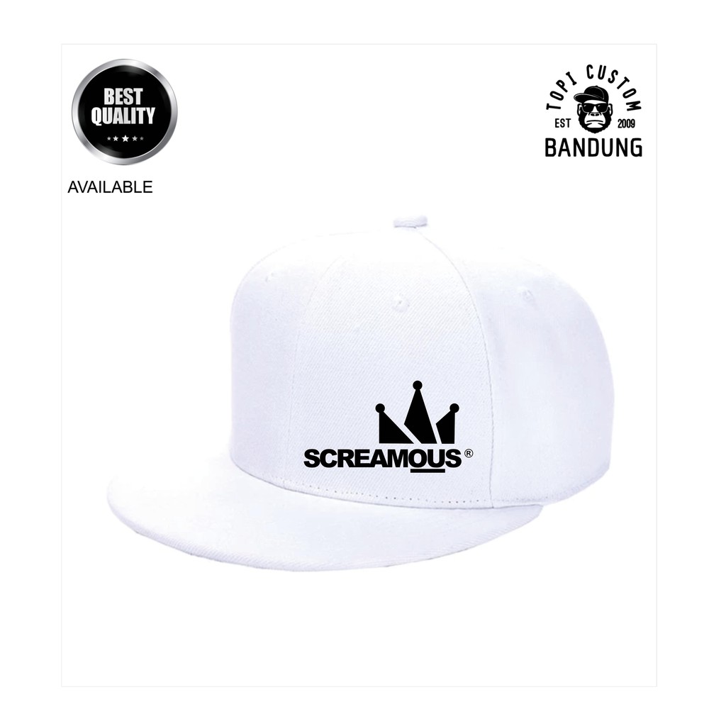 Topi Snapback SCREAMOUS Topi Pria Topi Wanita SCREAMOUS Bisa COD Original High Premium Quality