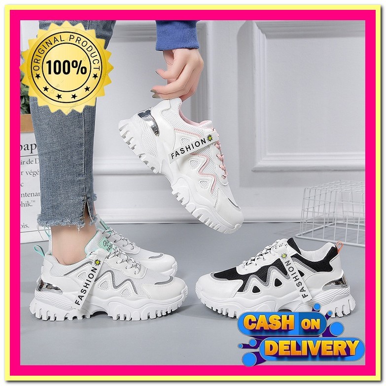 Sepatu Spatu Wanita Sneakers Sneaker Lokal Import Olahraga Gym Runing Running Senam Santai Sekolah D