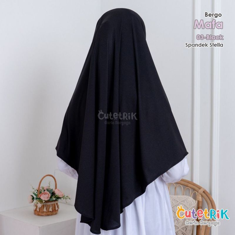 Bergo Anak Mafa 03 Hitam Cutetrik