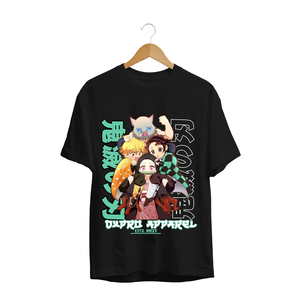 T-SHIRT KAOS ANIME DEMON SLAYER FRIENDSHIP KIMETSU NO YAIBA PREMIUM