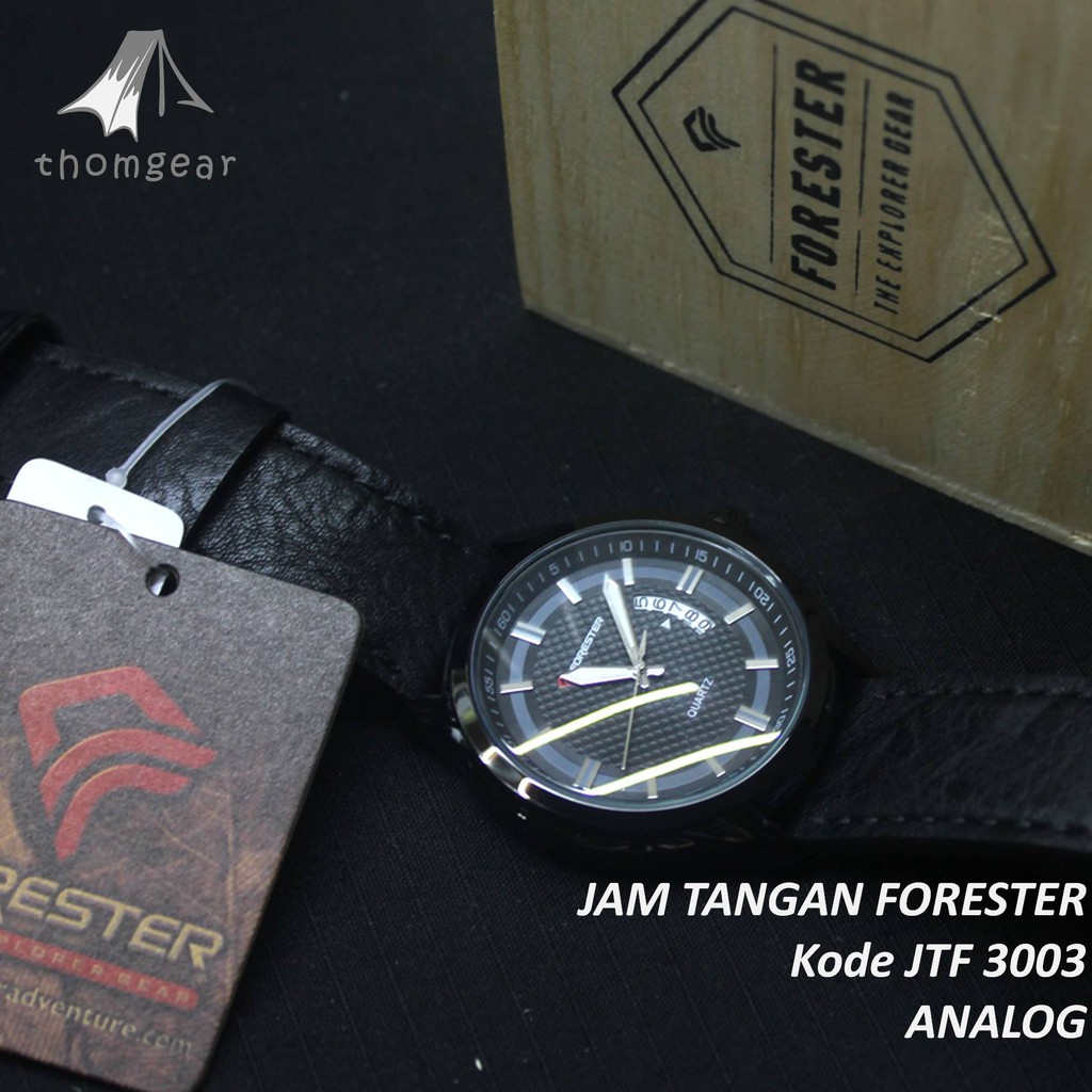 Forester Jtf 3003  Jam Tangan Pria Wanita Origial Forester Analog Adventure Sport Outdoor Waterproof Water Resistant Anti Air Pria Cewek Cowok Original Ori Terbaru 2022 Free Rubber  Strap Cadangan Batre Box Kayu Thomgear Bangakalan Palangkaraya Pare Pare