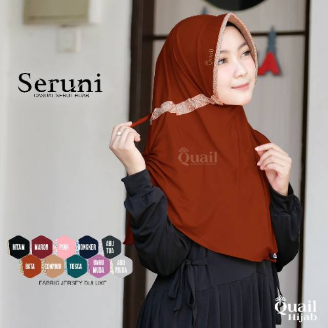 Hijab serut Seruni ORIGINAL by Quail Hijab