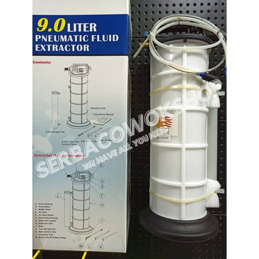 Firebird Pneumatic Fluid Extractor FB-OE90P Sedot Vacum Oli Termurah Berkualitas