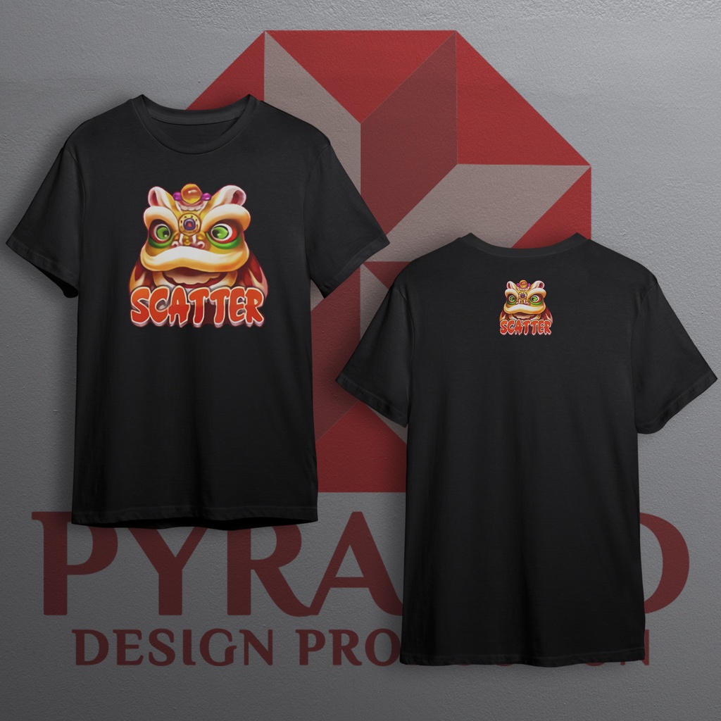 PYRAMID KAOS / KAOS DISTRO SABLON DIGITAL BERKUALITAS BISA UNISEX / KAOS SCATTER FAFAFA / K010