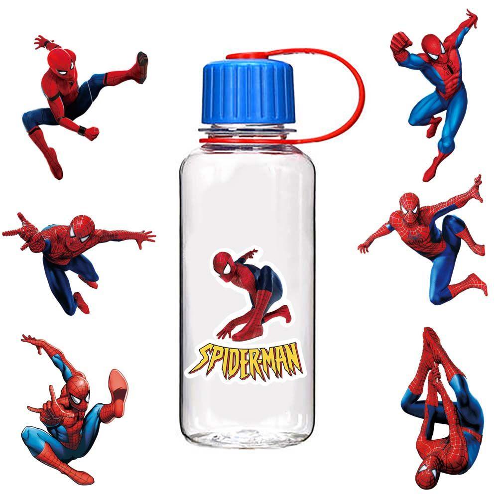 LANFY Spider Man Stiker Tahan Air Anak Hadiah Marvel Avengers Graffiti Stiker Alat Tulis Stiker Untuk Koper Laptop Fans Koleksi Hadiah Stiker Anime