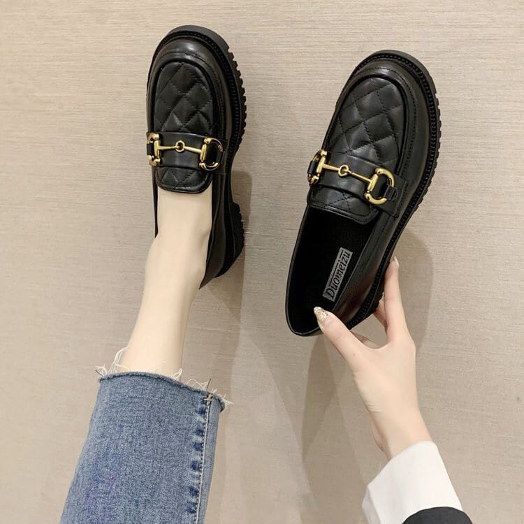 2.2 COD Sepatu Wanita Docmart Loafers 2023 / Shoes Flat Premium MATTE 020