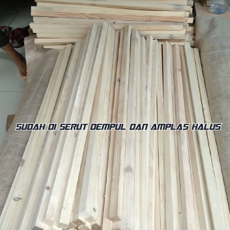 kaso balok kayu jati belanda 100x4x4 sudah di amplas