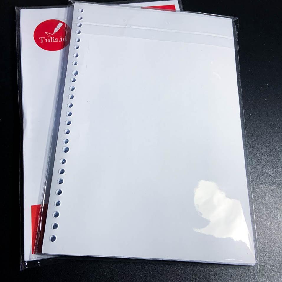 

TERLARIS [Tulis.Id] Basic White Paper Loose Leaf B5 100 GSM Binder Paper Blank Ruled Dotted Grid sal