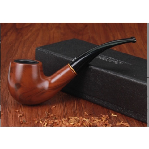 Pipa Cangklong Premium Warna Hitam Merk Sanda kado Spesial koleksi Unik pasangan