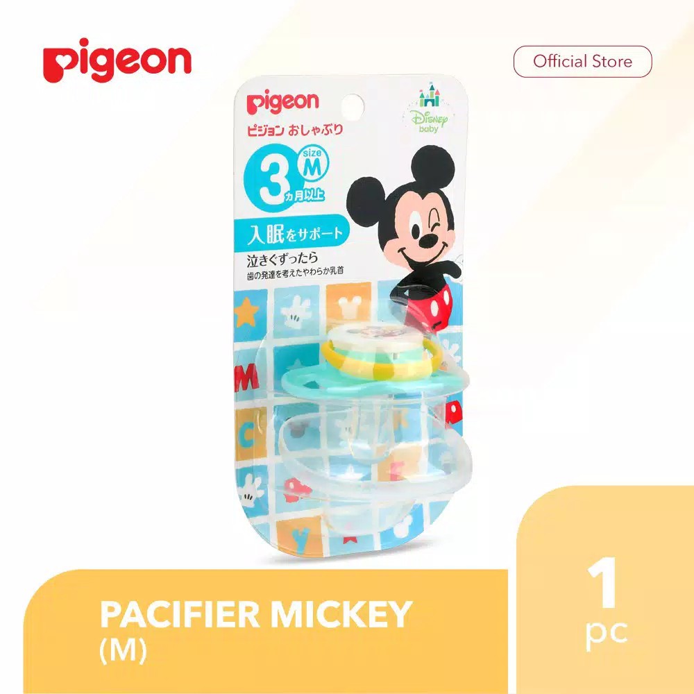 PIGEON SILICONE PACIFIER MICKEY MINNIE SIZE M / empeng