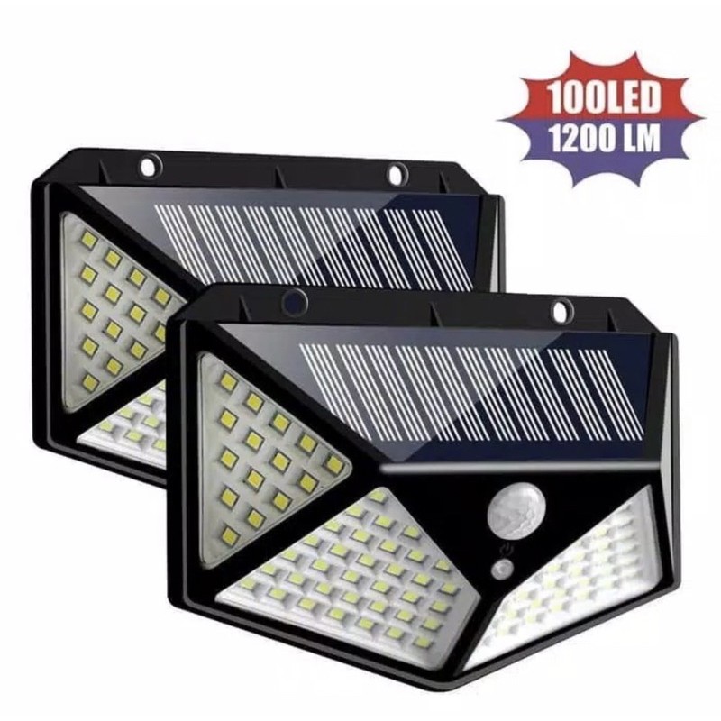 Lampu tembok - Lampu dinding - Lampu Taman 100LED Sensor Solar Charge - Lampu dinding 100LED