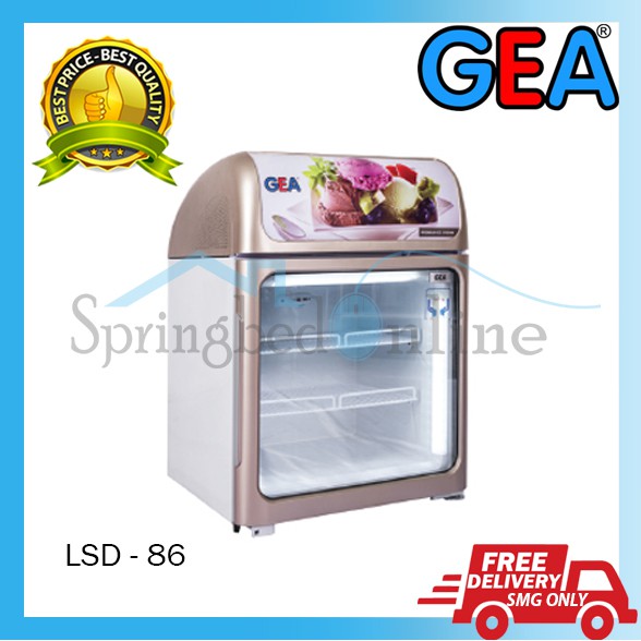 Up Right Glass Door Freezer GEA - LSD 86 - Lemari Es