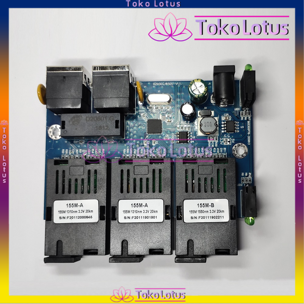 [BARU IMPORT] Switch Ethernet Media Fiber Optik Mode Tunggal 3sc2rj-AAB-PCB BISA COD