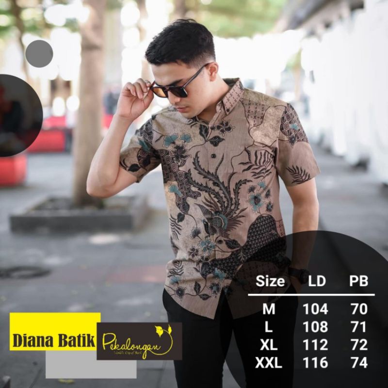 TERBARU Baju Batik Pria Gus Azmi Syubbanul Muslimin Batik Katun Halus Lengan Pendek M L XL