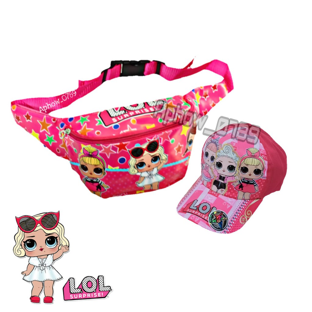 KSO_BAG - Tas Selempang WaistBag Anak Perempuan 2In1 Termurah Motif Carakter LOL PRINTING 01 Lucu