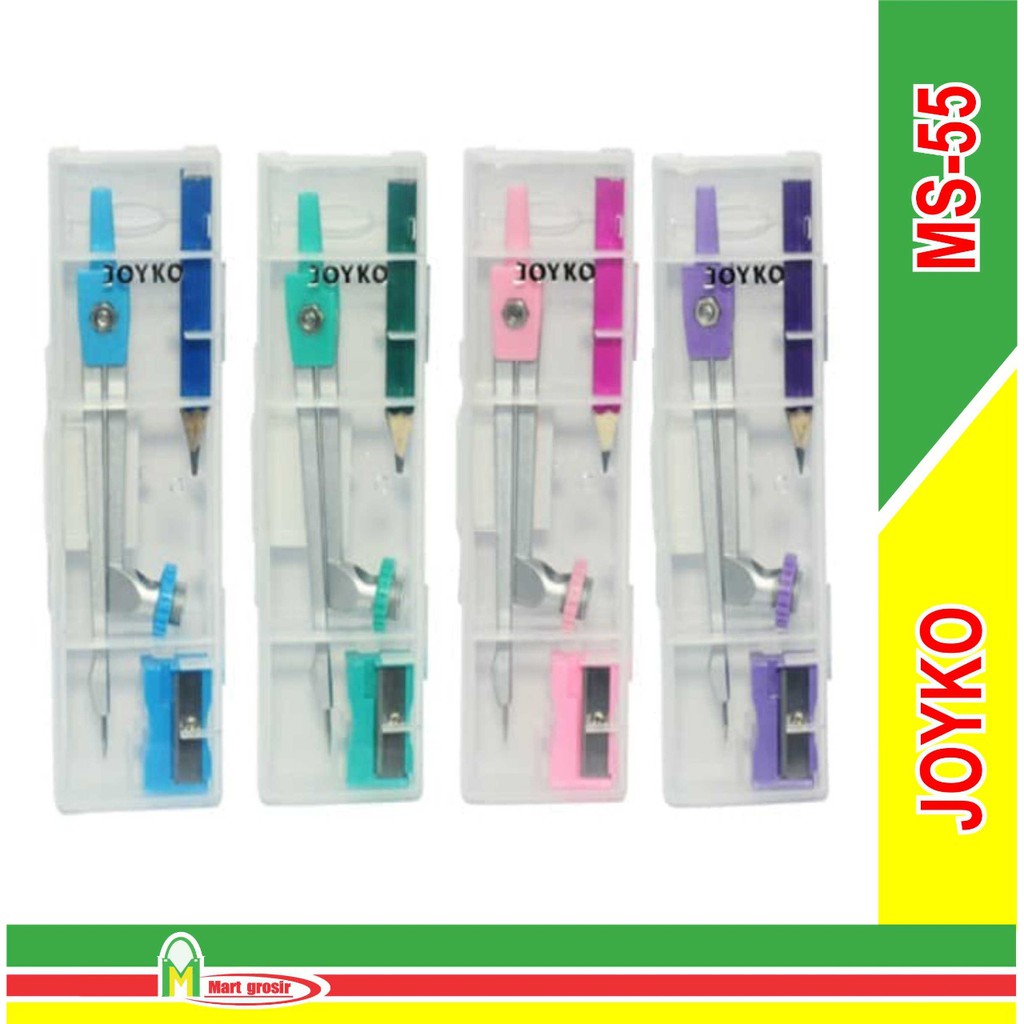 Busur / Set busur / Pensil / Serutan / Unggu /Pink/Biru/Hijau/MS-55