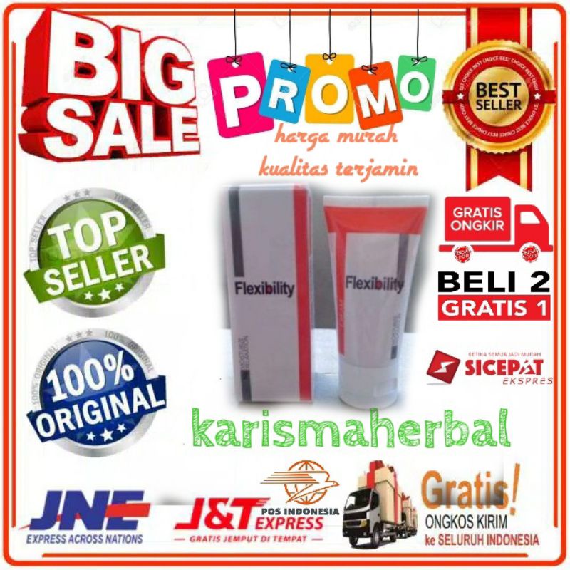 FLEXIBILITY Cream Flexibility Original Atasi Sendi Bermasalah Secara Alami Dan Berkualitas