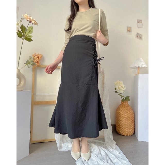 KANON - Jiwon Pencil Skirt - Rok pensil midi mermaid wanita