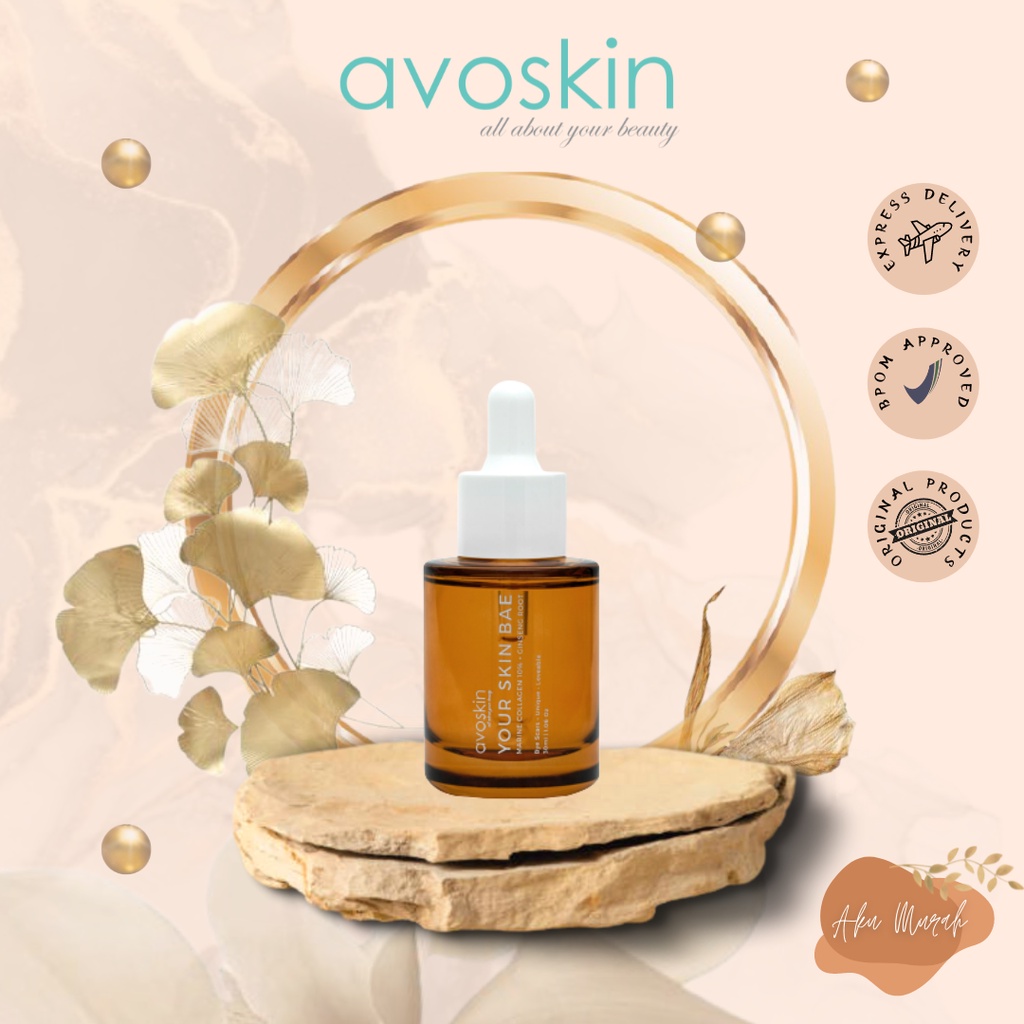 ✨ AKU MURAH ✨ AVOSKIN YOUR SKIN BAE MARINE COLLAGEN 10% + GINSENG ROOT SERUM 30 Ml