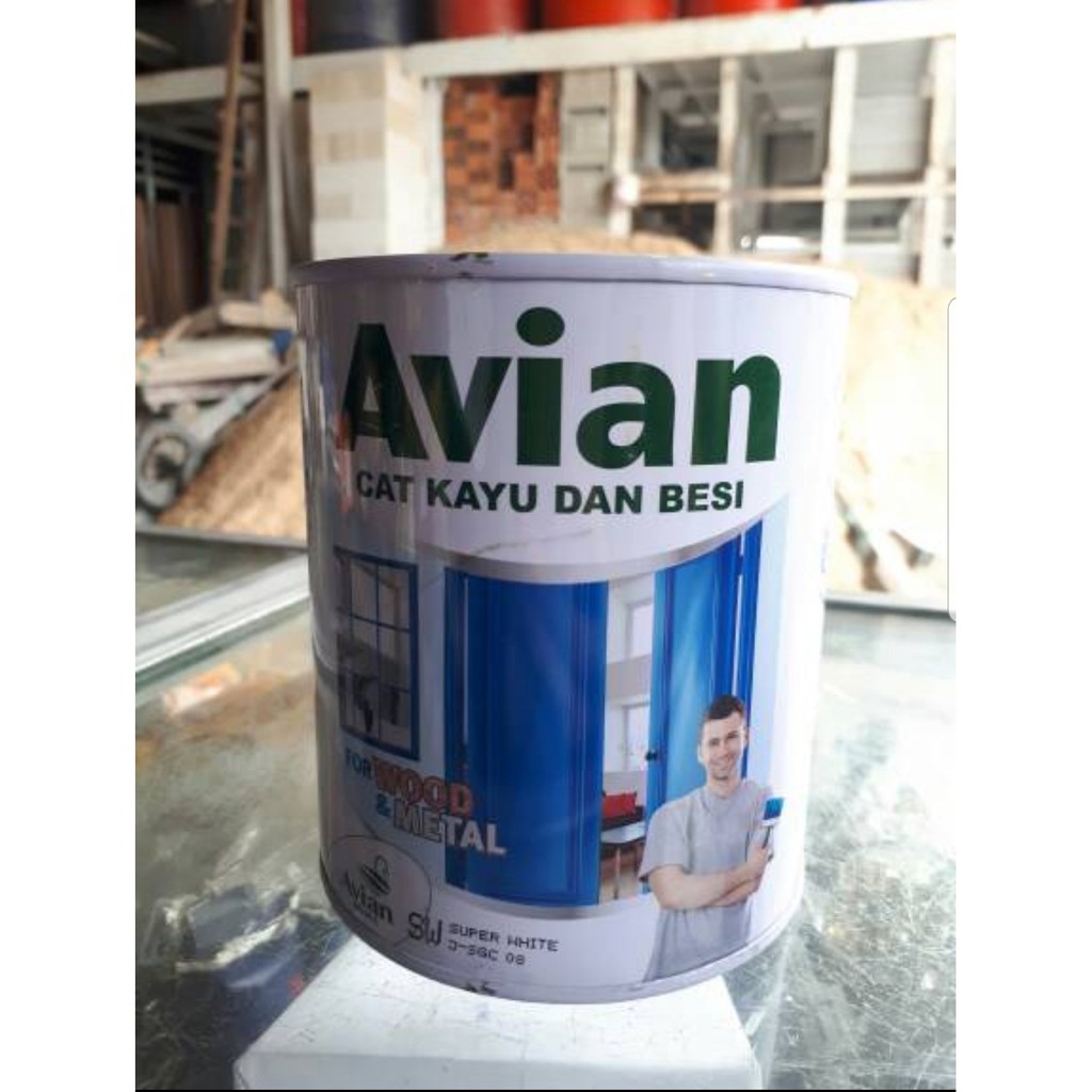 

CAT AVIAN HIGH GLOSSY ENAMEL (UNTUK KAYU DAN BESI) 1 KG/ CAT MINYAK Mengkilap 1KG