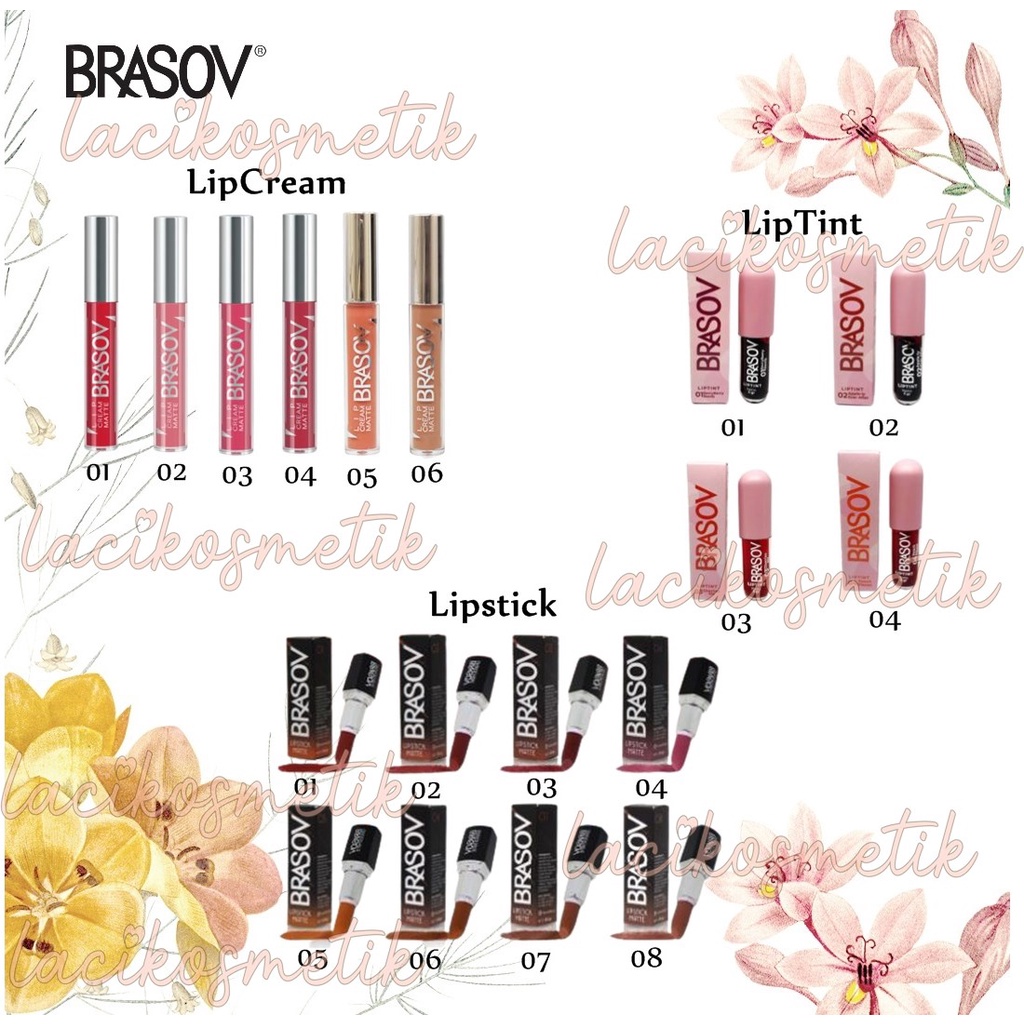 ✨LACIKOSME✨ BRASOV LIP CREAM MATTE FRESH LONG LASTING - LIP CREAM MATTE BPOM