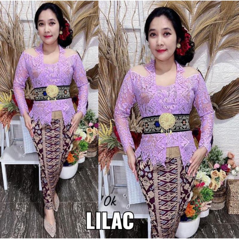 Kebaya Brokat Semi Perancis Tile