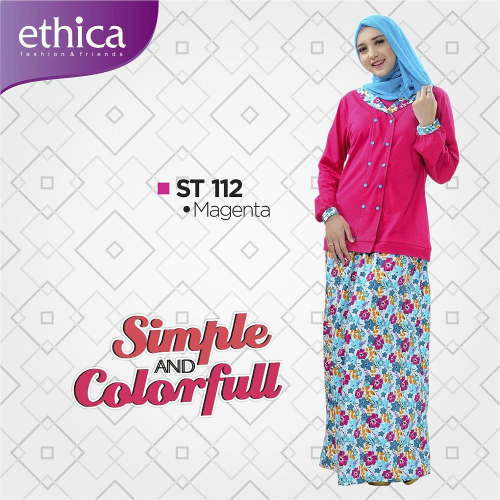 SETELAN ROK ETHICA ST 112 MAGENTA