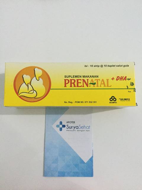 PRENATAL DHA 1 Strip isi 10 kaplet suplemen ibu hamil dan menyusui