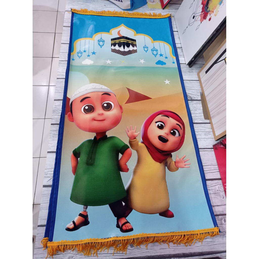 Sajadah Anak Kartun Nusa Dan Rara Sajadah Anak Custom Kartun Lucu SBY