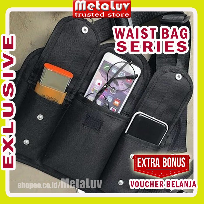 Waisbag Pria Tas Hp Pinggang Waistbag Pria Distro WaterProof Weisbag Waistbag Pria Wanita Waitsbag T