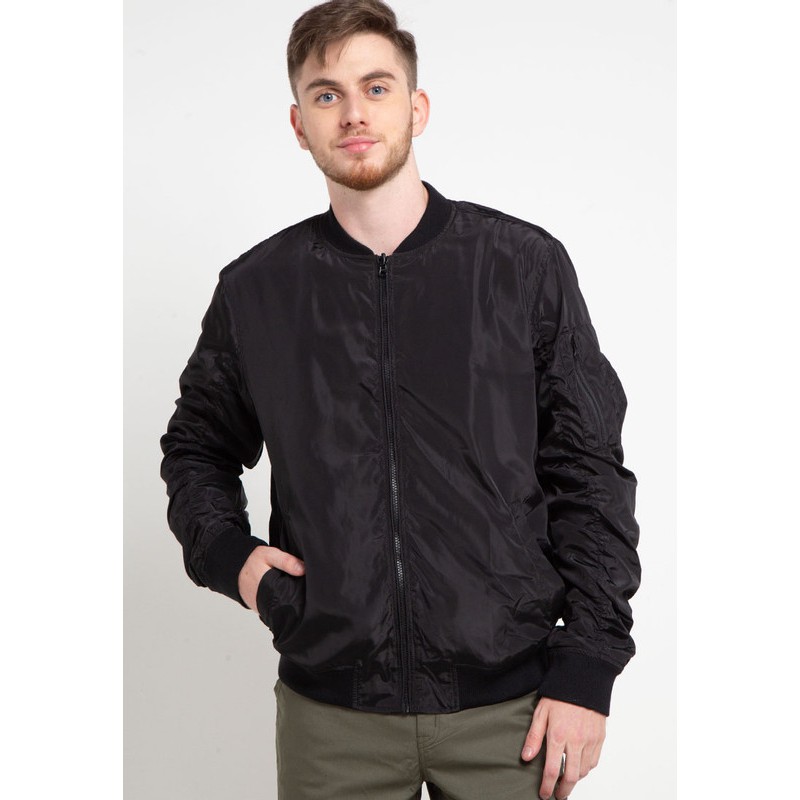 Tolliver Mens Basic Bomber Jacket