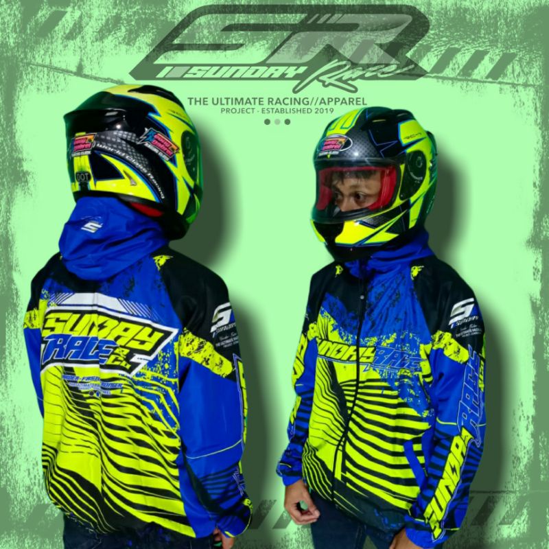 JAKET PARASUT SUNDAY RACE NEW MOTIF RACING