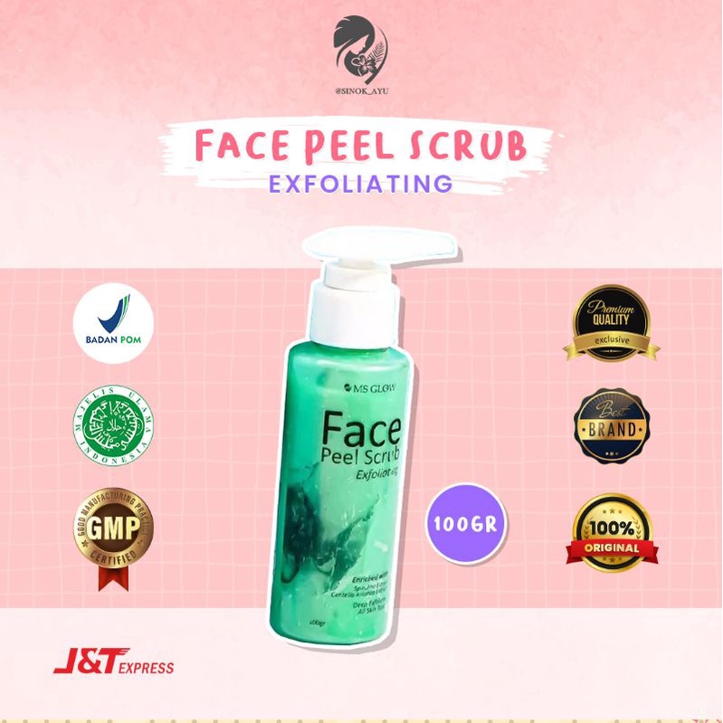 Jual Ms Glow Face Peel Scrub Penghilang Komedo Shopee Indonesia