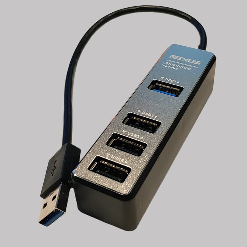 Rexus RXH-329 - USB HUB 4PORT ( 1PORT USB 3.0 + 3PORT USB 2.0 )