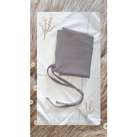 KHIMAR AZKIA SIMPLE TALI INSTAN/BERGO DIAMOND-Azkia silver