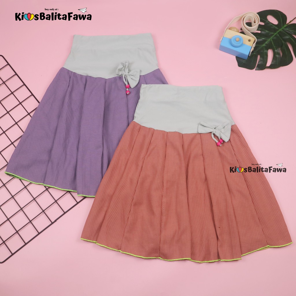 [POLOS] Rok Pita Bianca uk 6-7 Tahun / Skirt Pendek Anak Cewek Perempuan Polos Import Best Quality