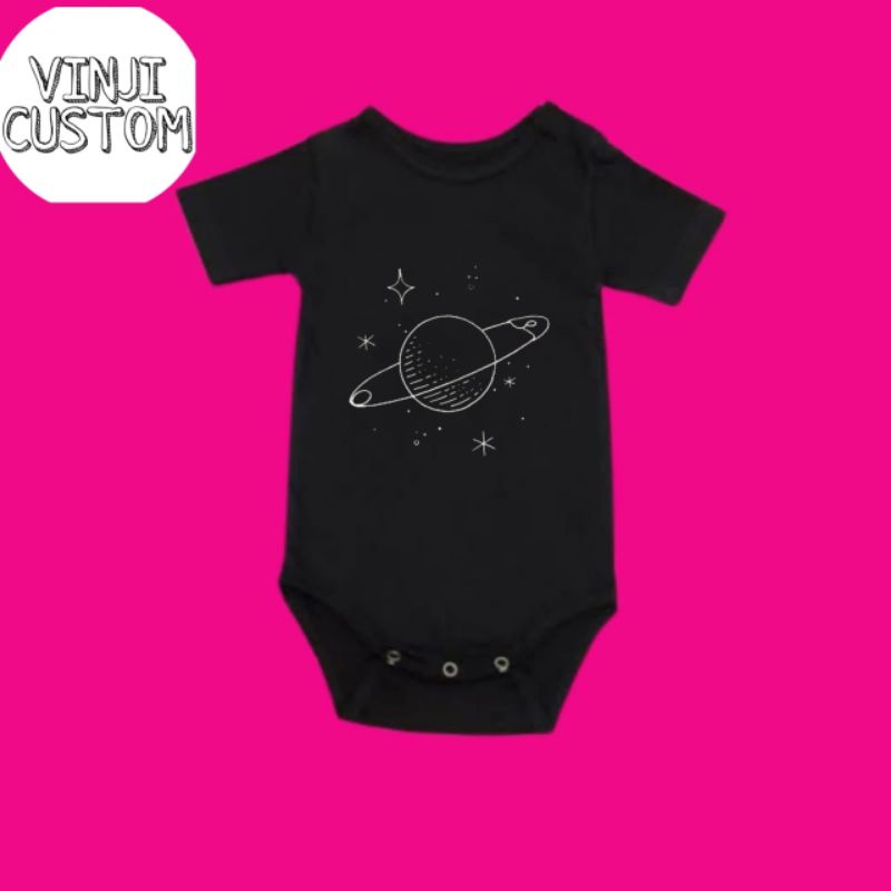 Kaos bayi PLANET baju bayi TUMBLR jumper baby kids pendek logo usia umur 0 1 2 3 4 5 6 7 8 9 10 11 1