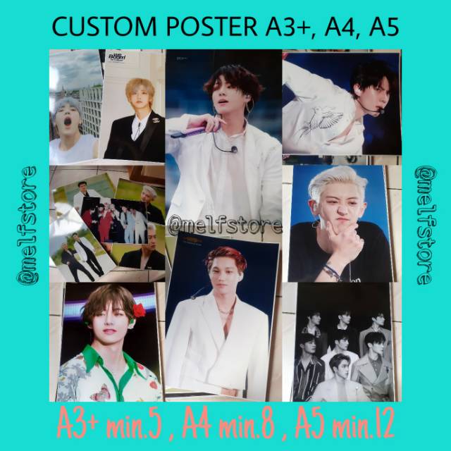 

(BACA DESKRIPSI DULU) CUSTOM POSTER A3+ , A4 , A5